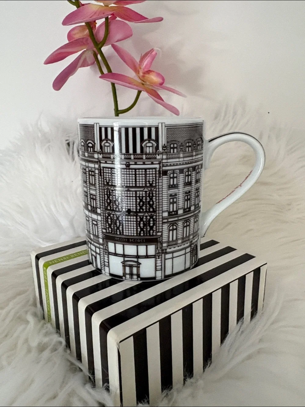 Henri Bendel Limited Edition 120th Anniversary Mug & Tissue Paper